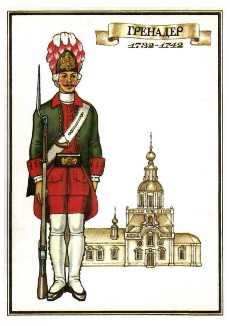 Русский Гренадер 18 век