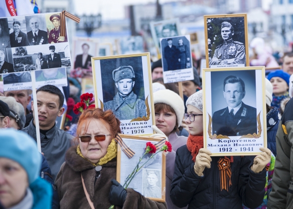 Бессмертный полк в сальске