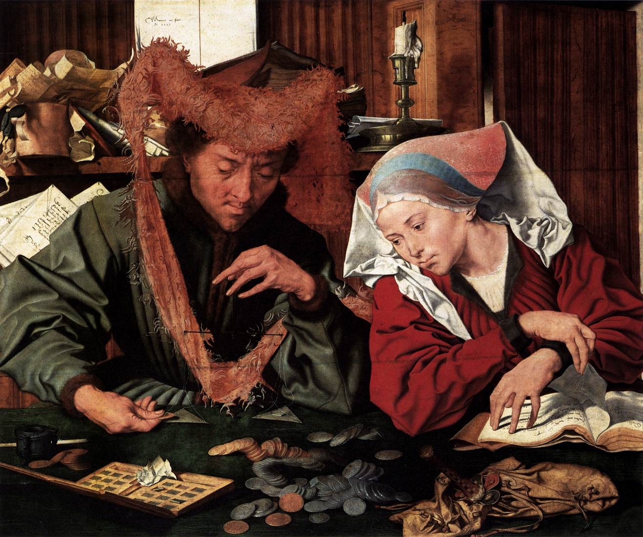 Маринус Рэймерсвеле. Банкир и его жена. 1538
