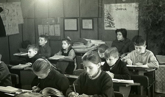 Урок в сельской школе. 1964