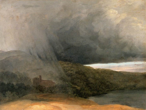 Пьер-Анри де Валансьен. Шторм на озере. 1780