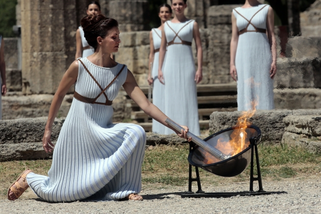 Ритуал зажжения Олимпийского огня