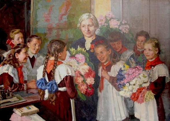 Абрам Харьковский. Награда учителю. 1951