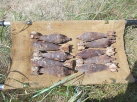 В Калужской области саперы обезвредили 14 снарядов времён войны