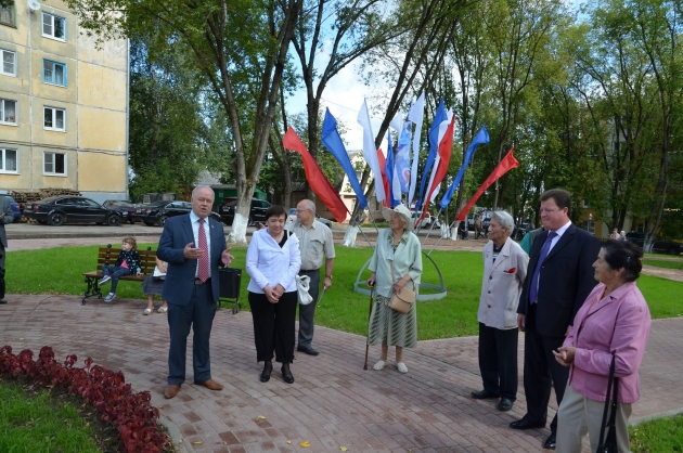 В Калуге открыли сквер имени генерала Ивана Болдина