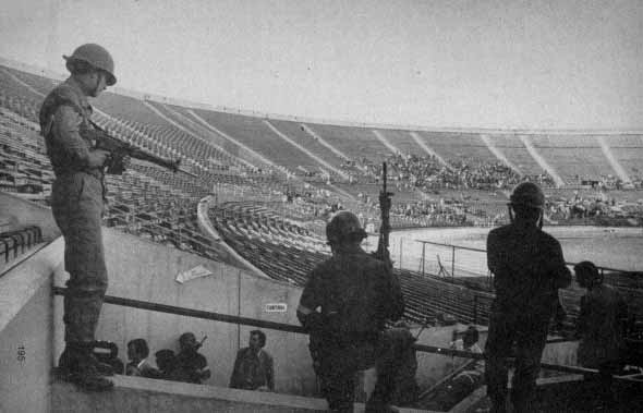 Национальный стадион Чили, 1973 