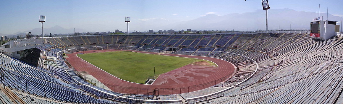 Современная панорама стадиона в Сантьяго 