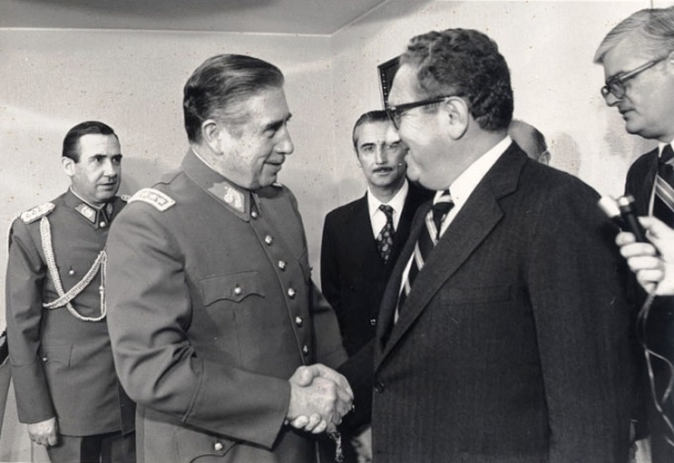 Августо Пиночет и госсекретарь США Генри Киссинджер, 1976 