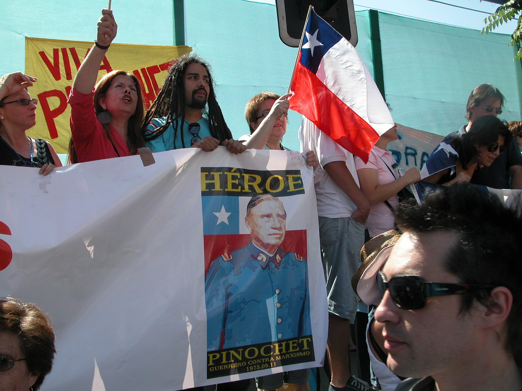 Выступление в поддержку Пиночета за день до его смерти, 10 декабря 2006 