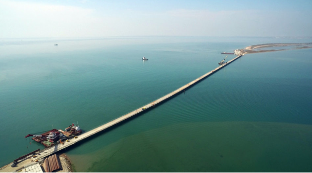 Завершено строительство вспомогательной инфраструктуры Крымского моста
