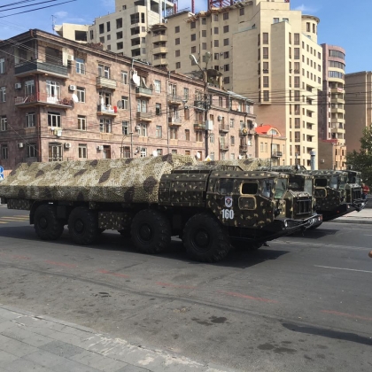 Репетиция военного парада в Ереване 16 сентября 