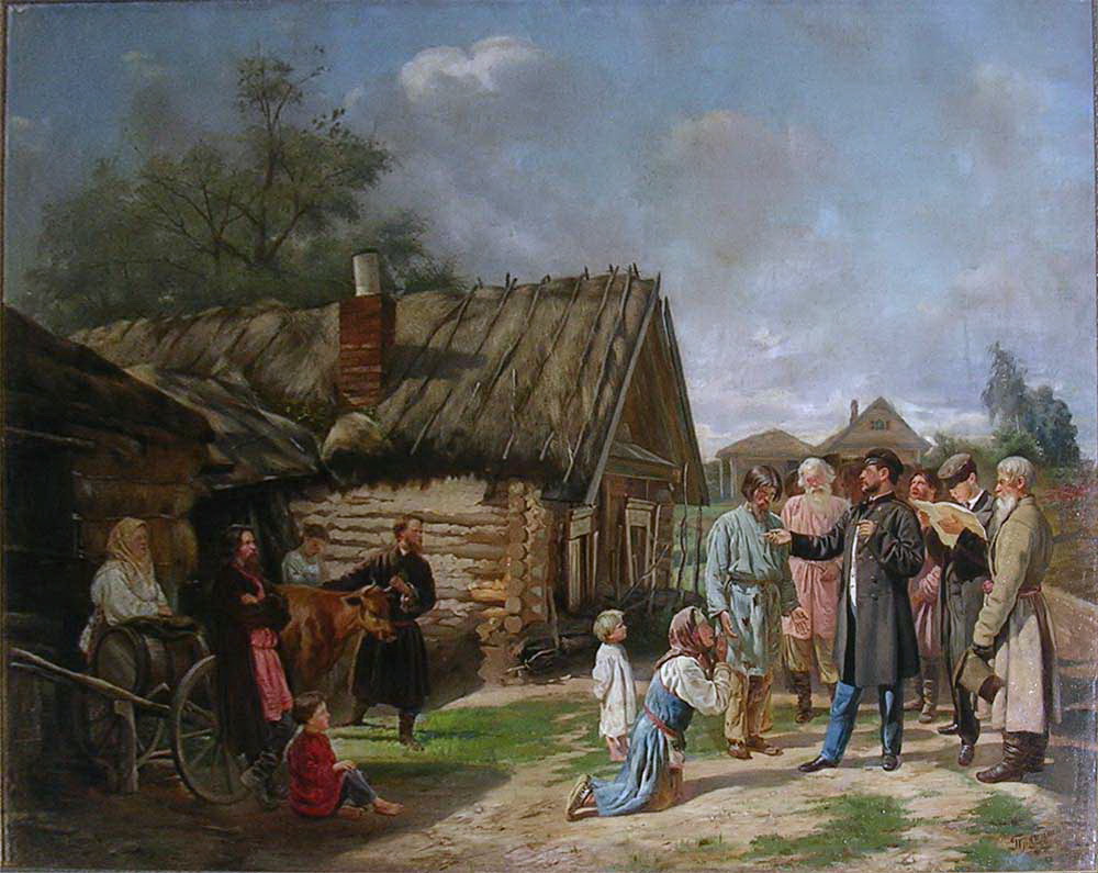 Василий Пукирев. Сбор недоимок. 1875 - ИА REGNUM