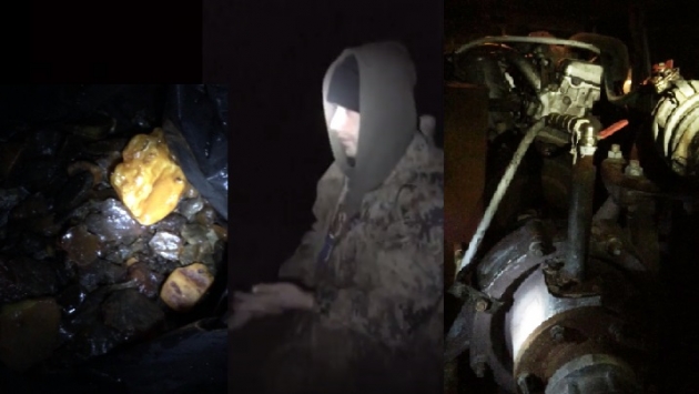 Полиция Калининграда задержала 4 джипа, «качавших» янтарь на берегу Балтики