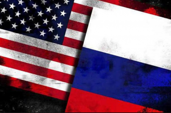 Флаги США и России. Borgenmagazine.com