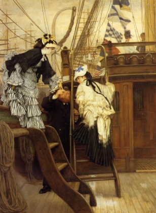 Джеймс Тиссо. Посадка на яхту. 1873