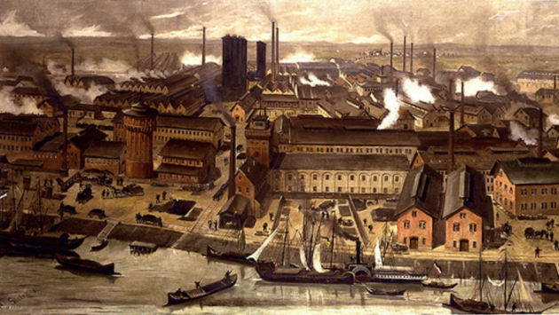 Роберт Фридрих Штайлер. Завод BASF в Людвигсхафене. 1881