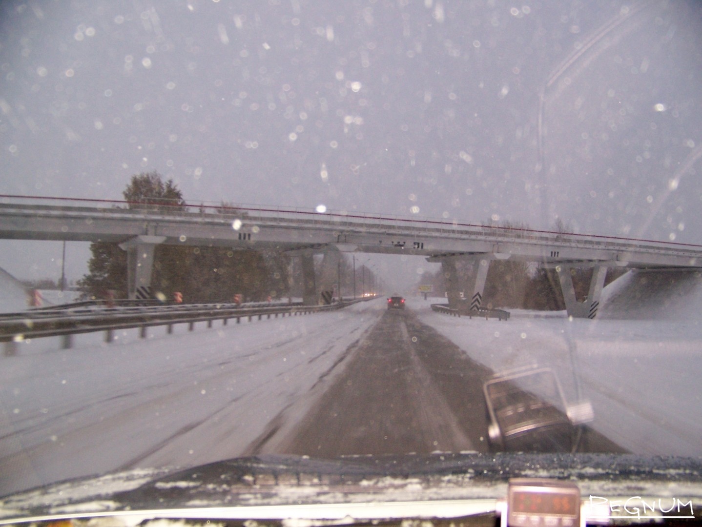 Мост Барнаул зима