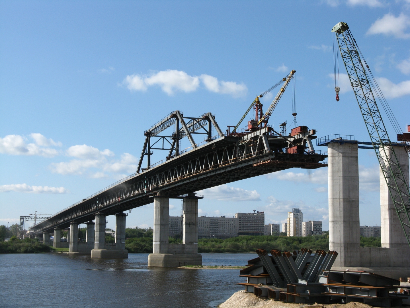 Новый Железнодорожный мост в Саратове