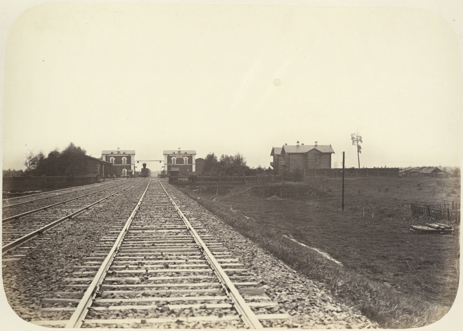 Железнодорожная станция Осеченка. Николаевская железная дорога. 1863-1864