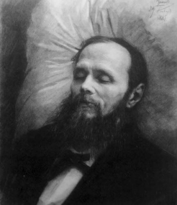 Иван Крамской. Ф. М. Достоевский на смертном одре. 1881