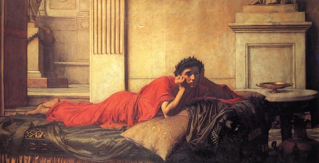 Джон Уотерхаус. Раскаяние императора Нерона. 1878