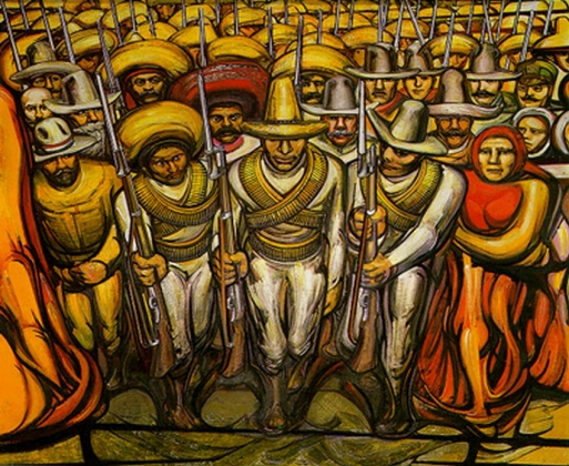 David Siqueiros. Mexican revolution. 1957