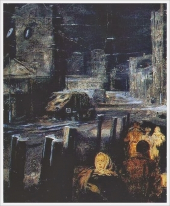 Пименов Юрий Иванович. Ночная улица. 1944