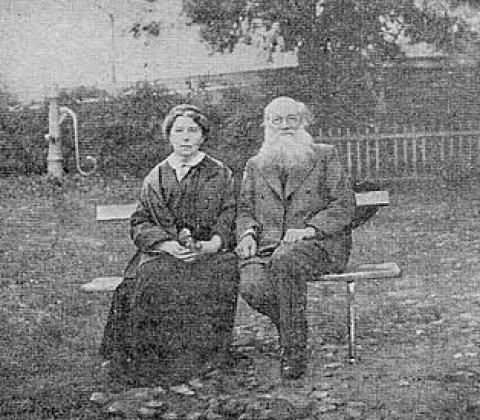 Петр Кропоткин с женой 