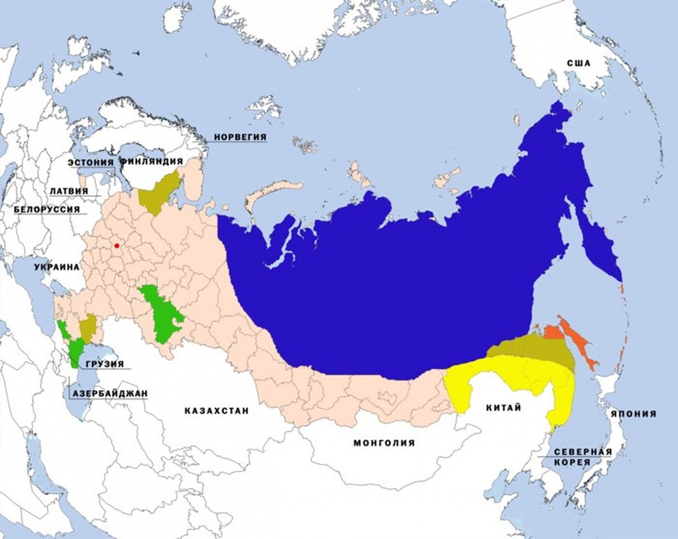 Карта 2050 года россии