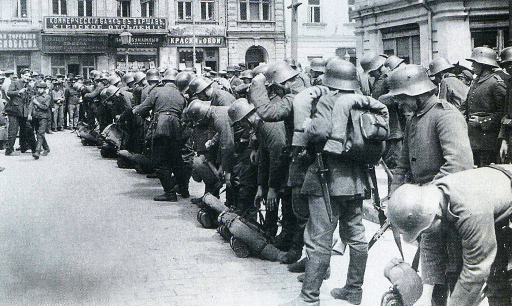 Немецкие  войска в оккупированном Киеве. Март 1918
