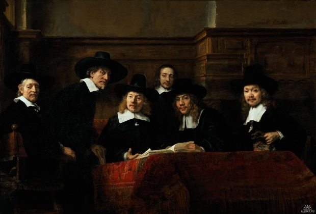 Рембранд ван Рейн. Групповой портрет чиновников