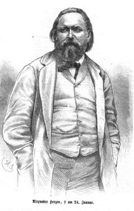 Германн Шеренберг. Портрет Герцена. 1870