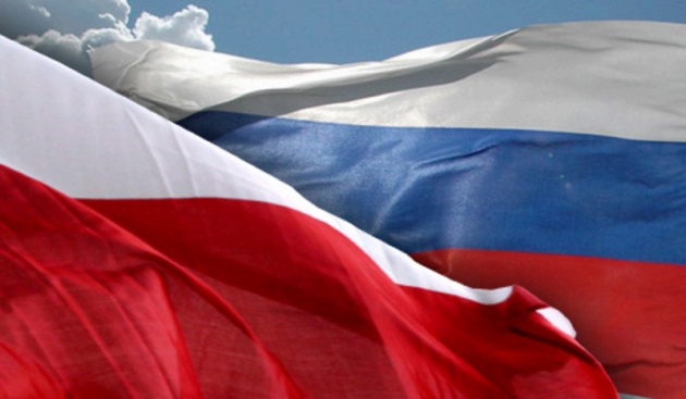 Флаги России и Польши