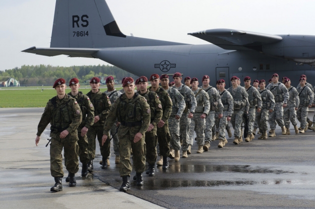 Американские солдаты в Польше