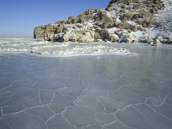 У берегов Крыма замёрзло Азовское море