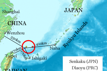 Спорные острова в Восточно-Китайском море