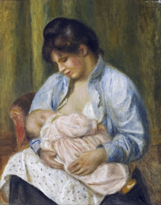 Пьер Огюст Ренуар. Женщина, кормящая ребенка. 1894