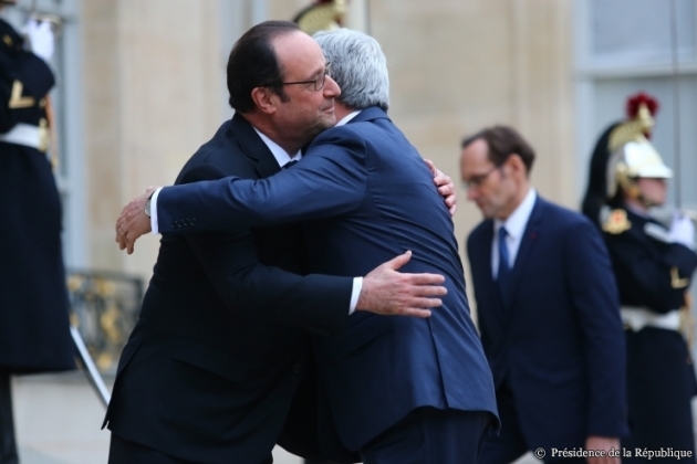 Франсуа Олланд и Серж Саргсян