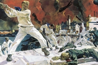 Александр Дейнека. Оборона Севастополя. 1942