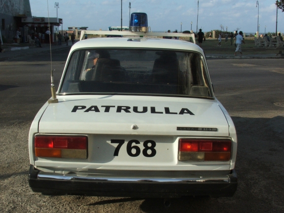 Полицейский автомобиль ВАЗ-2107. Куба 
