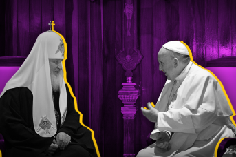 Патриарх Кирилл и папа Франциск. Иван Шилов  © ИА REGNUM
