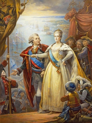 Неизвестный художник. Екатерина II и Григорий Потемкин