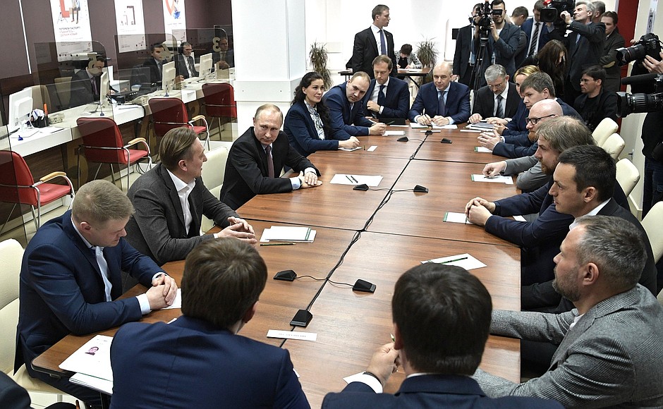 Встреча президента РФ с предпринимателями Новгородской области