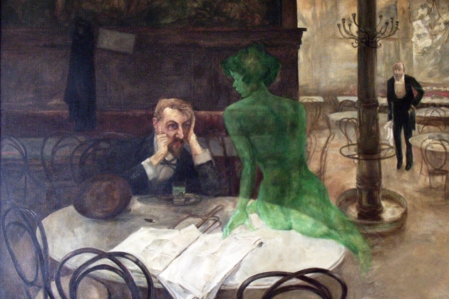 Виктор Олива. Пьющий абсент. 1901