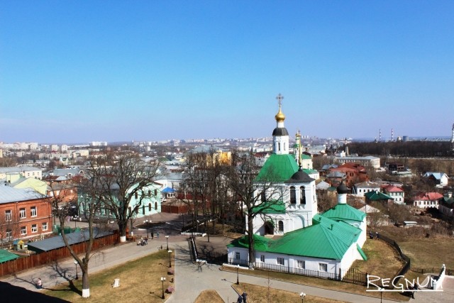 Вид со смотровой площадки музея Старый Владимир