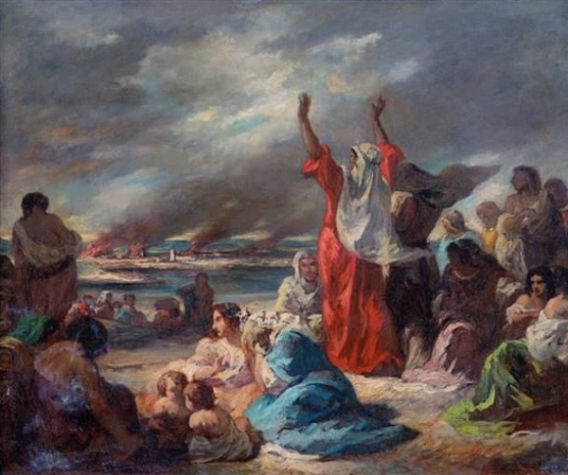 Эжен Делакруа. Сцена из Исхода. 1840