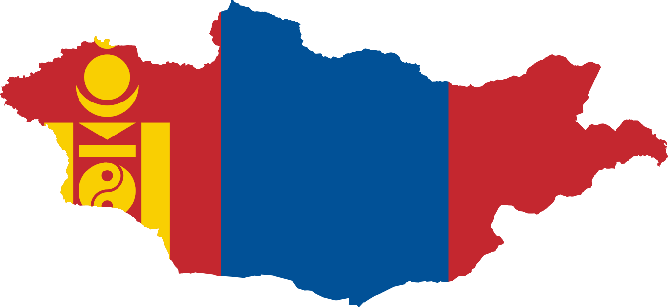Карта-флаг Монголии 