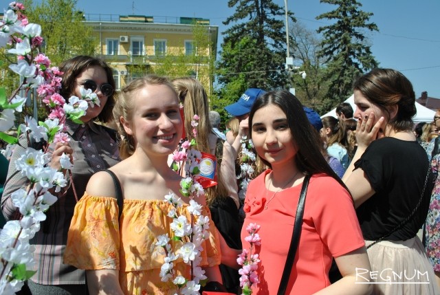 Молодежь Ставрополя празднует Первомай