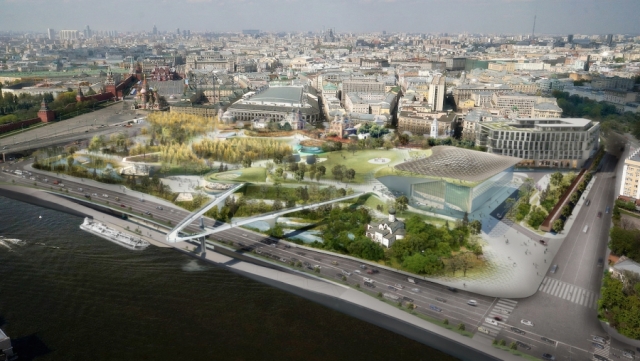 Парк «Зарядье» в Москве откроется осенью 2017 года