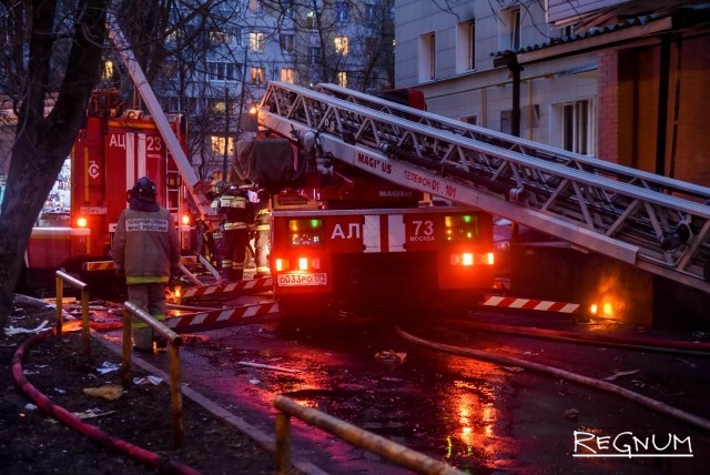 Пожар в административном здании на Новом Арбате в Москве ликвидирован
